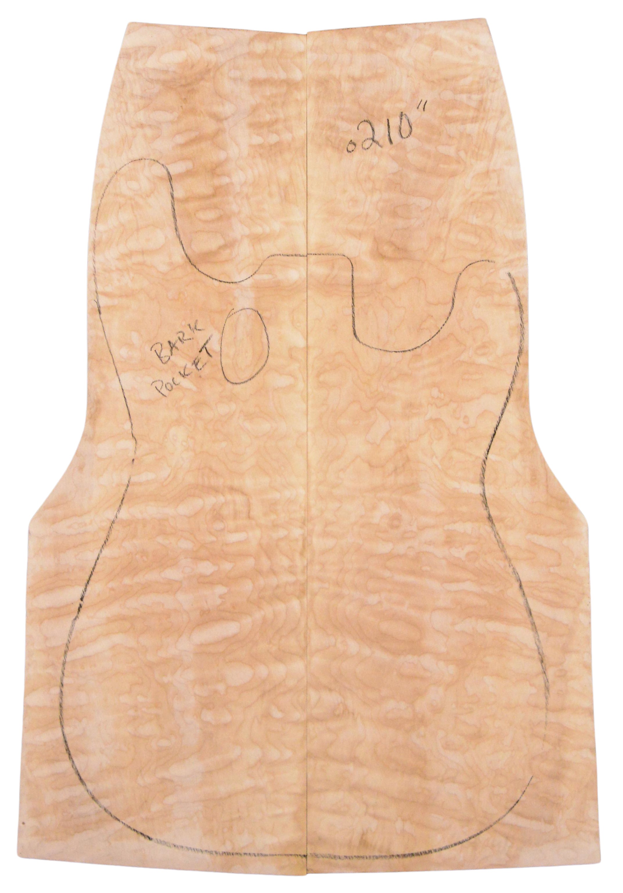 Maple (Big Leaf) GuitarSolidBodyTopATC BLMMX.G.024