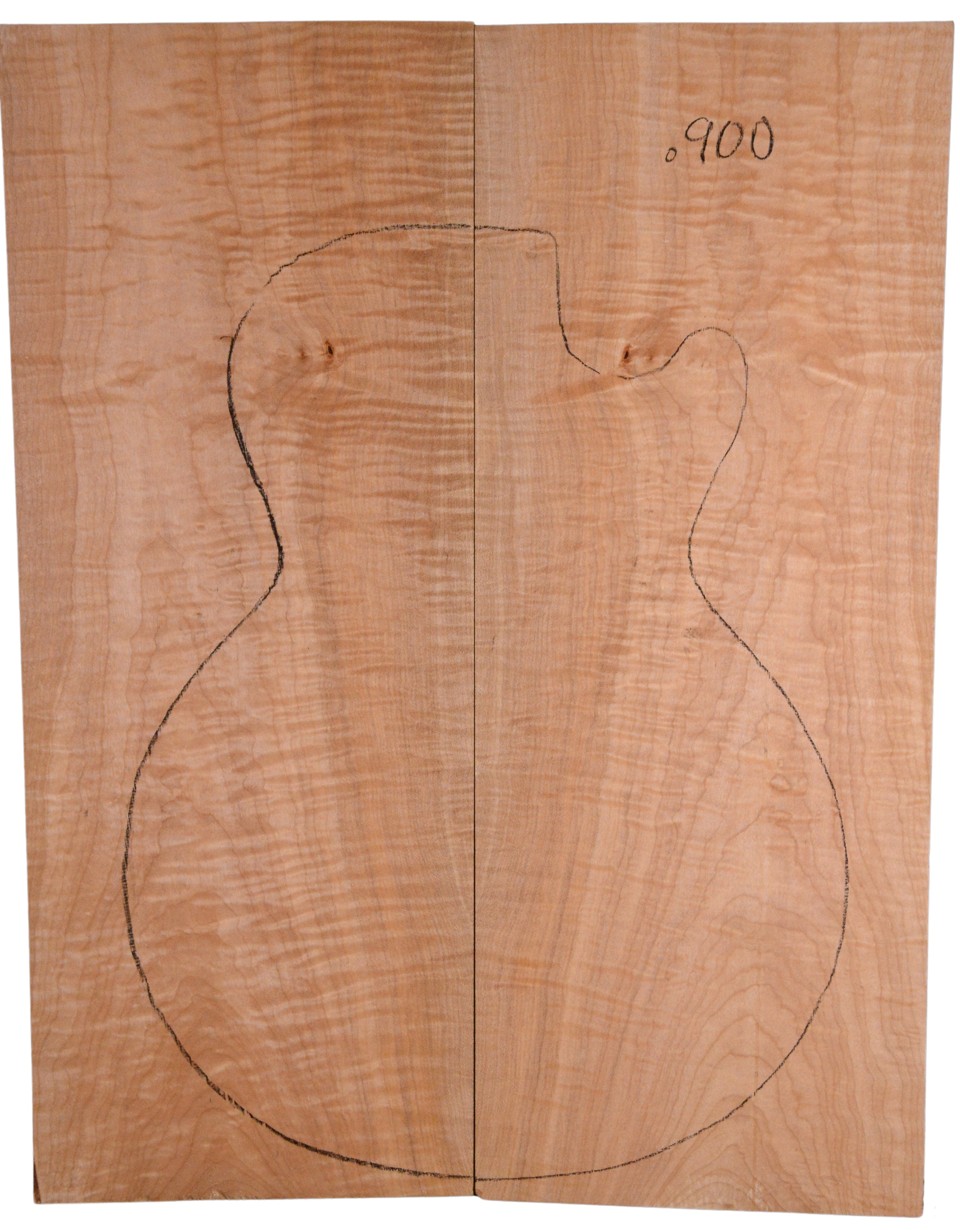 Maple (Big Leaf) GuitarSolidBodyTopATC BLMMX.G.047