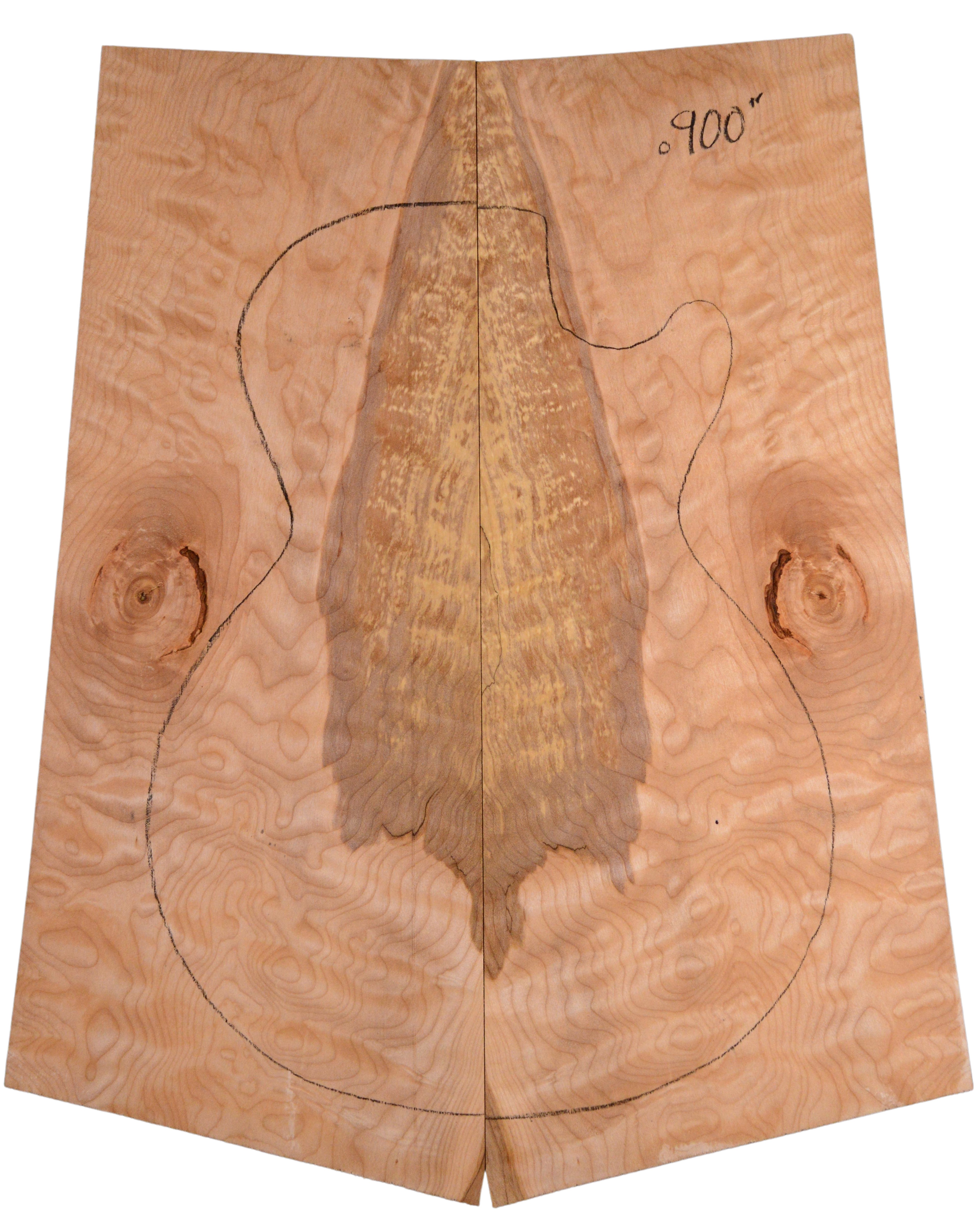 Maple (Big Leaf) GuitarSolidBodyTopATC BLMMX.G.058