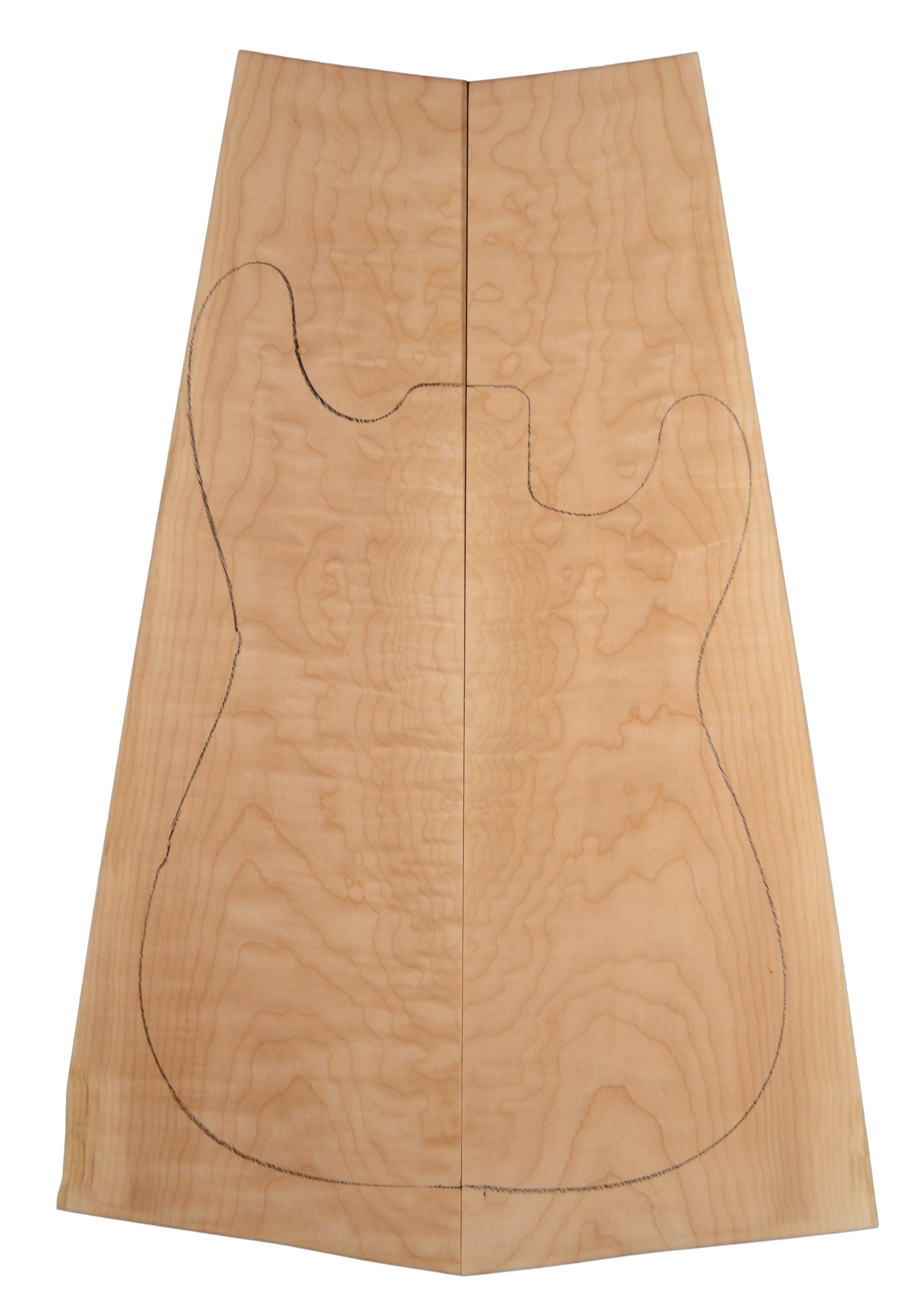 Maple (Big Leaf) GuitarSolidBodyTopATC BLMMX.G.073