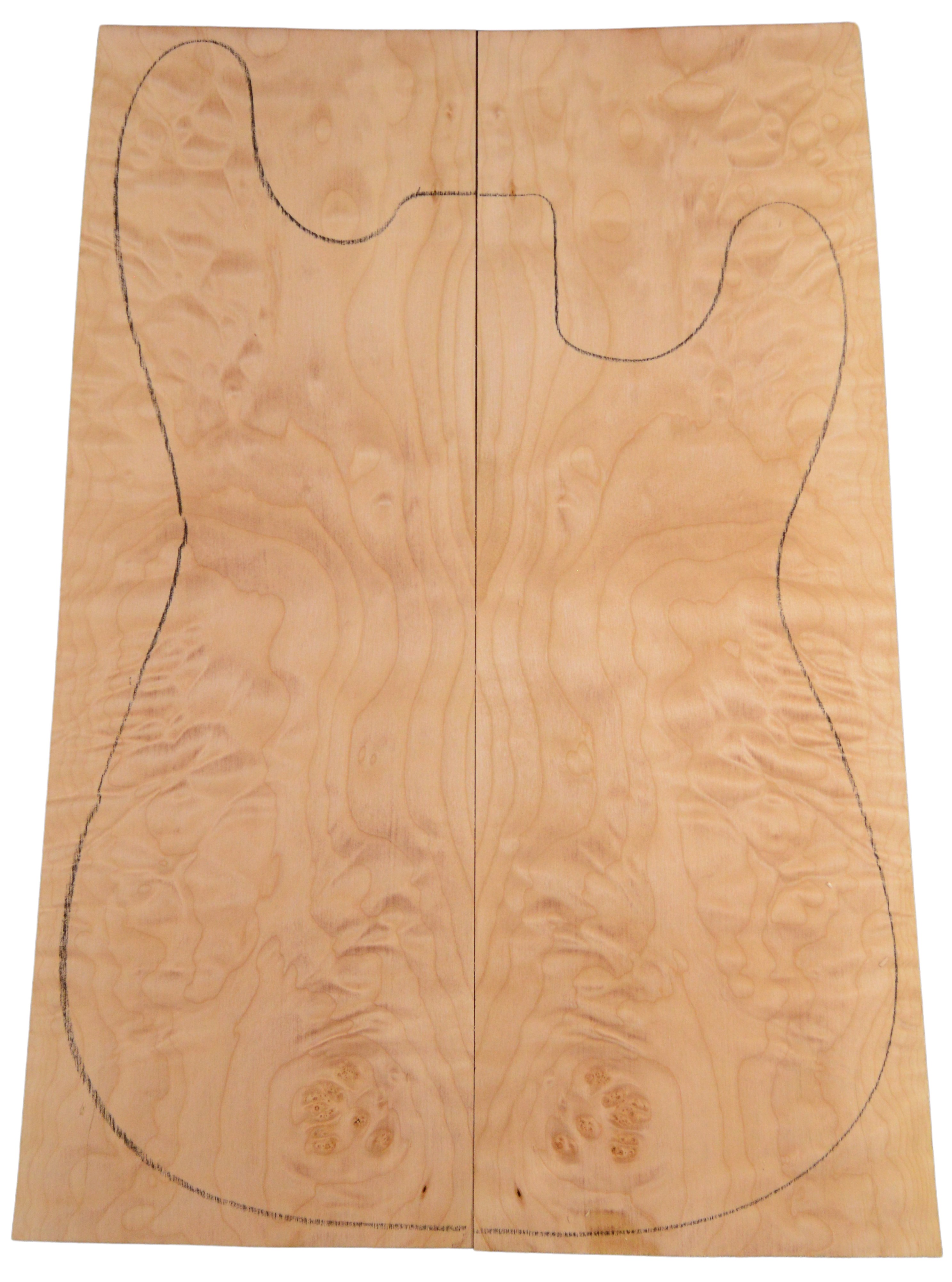 Maple (Big Leaf) GuitarSolidBodyTopATC BLMMX.G.075