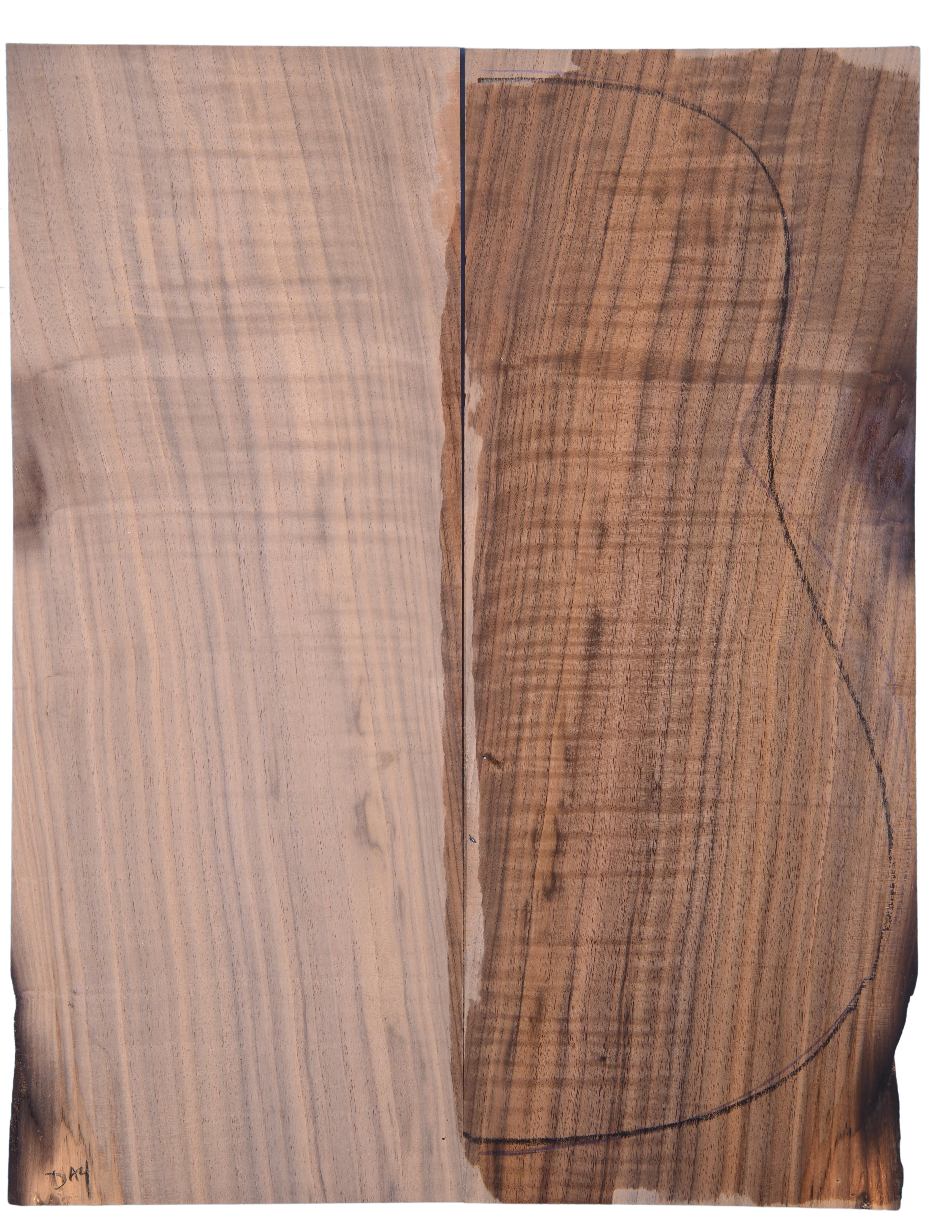Walnut (Black) GuitarBack2pcATC BWAL9.G.215