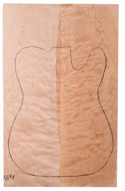 Maple (Big Leaf) GuitarSolidBodyTopATC C3370.G.116