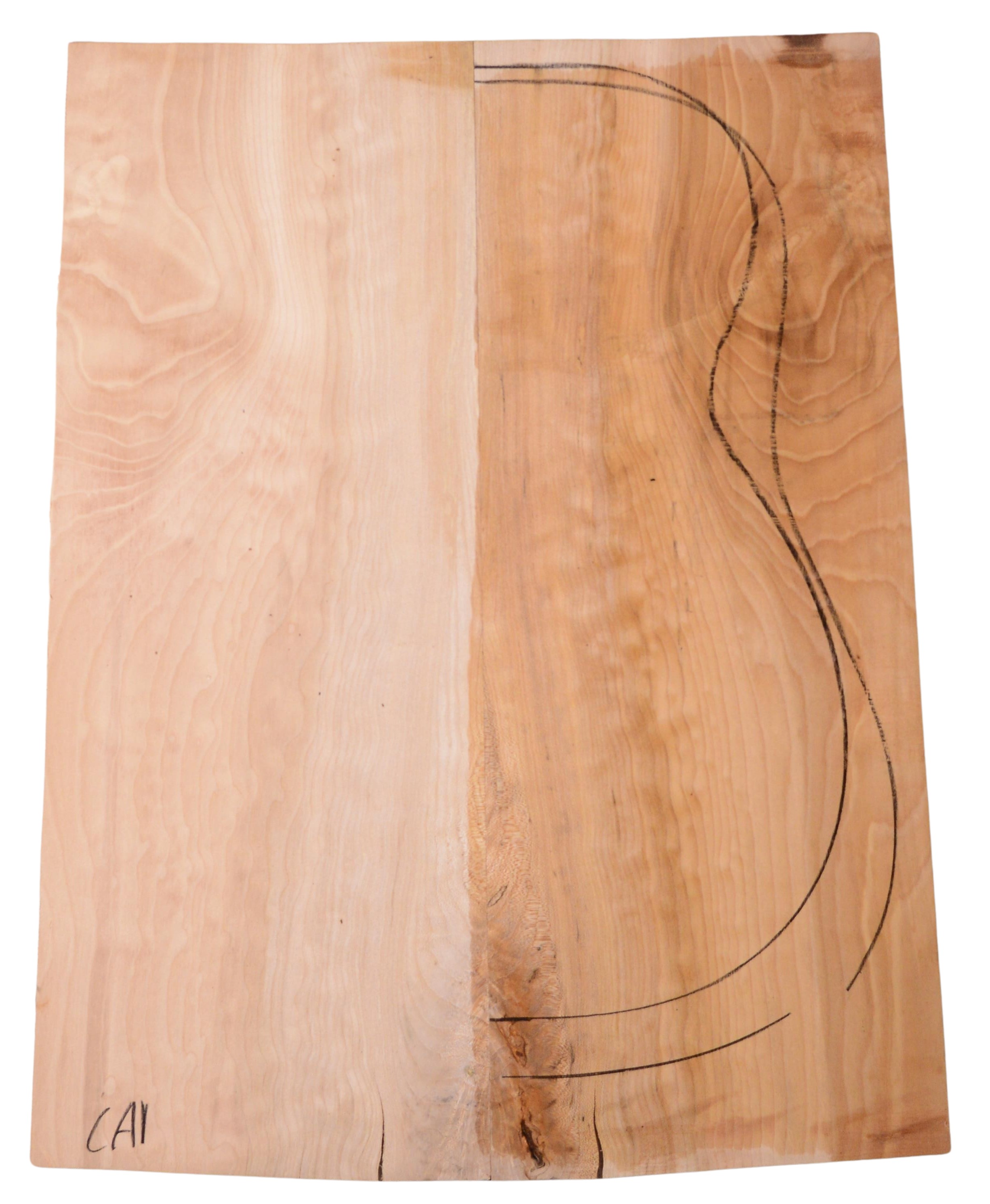 Maple (Big Leaf) GuitarBack2pcATC C3370.G.126
