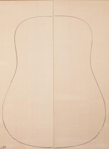 Spruce (European) GuitarSoundboardATC EUTOPS1.G.028