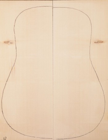 Spruce (European) GuitarSoundboardATC EUTOPS1.G.238