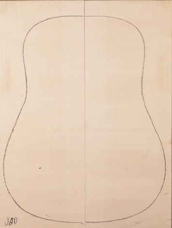 Spruce (European) GuitarSoundboardATC EUTOPS1.G.258