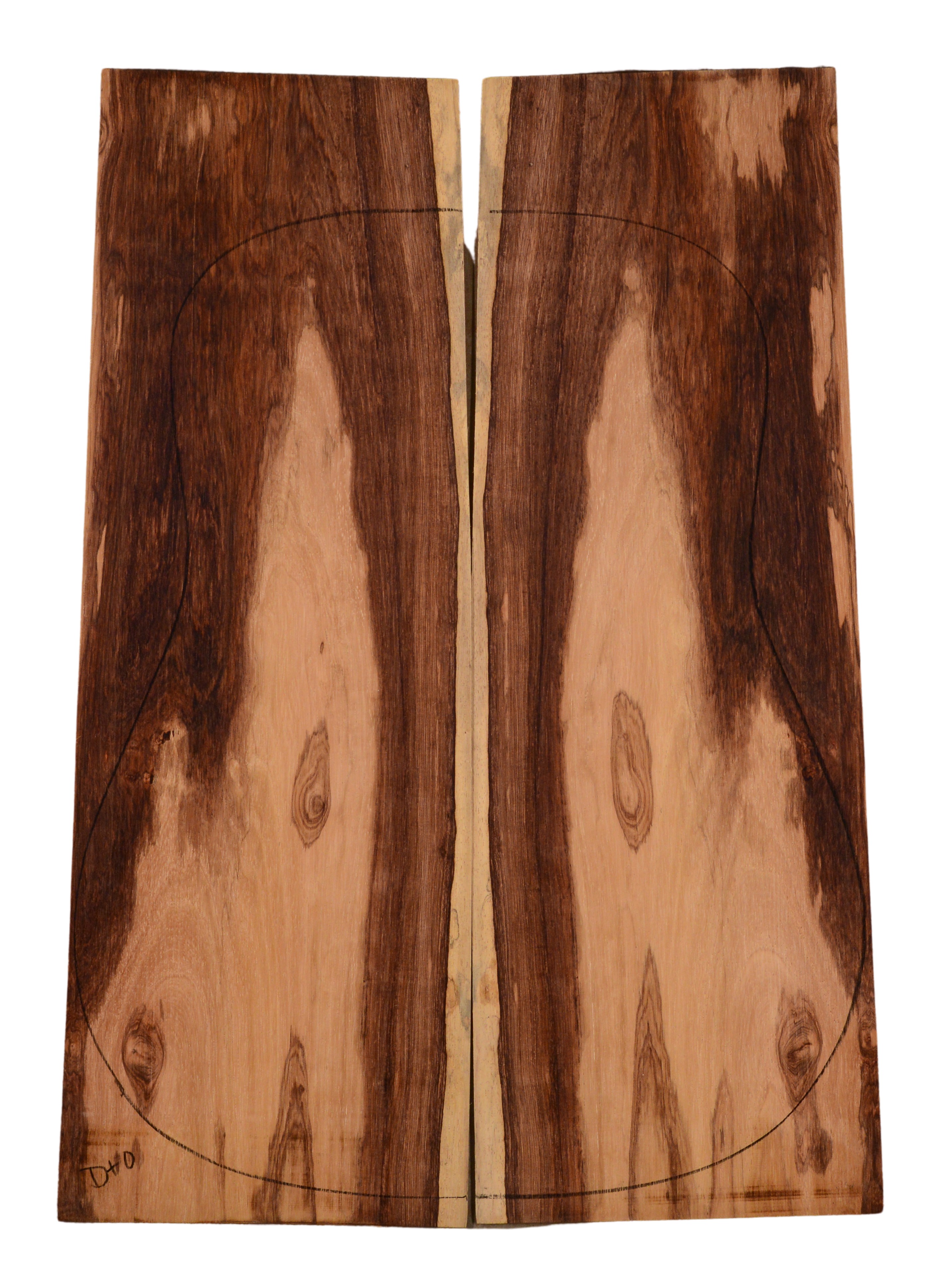 Rosewood (Honduras) GuitarBack2pcATC HONRW1.279