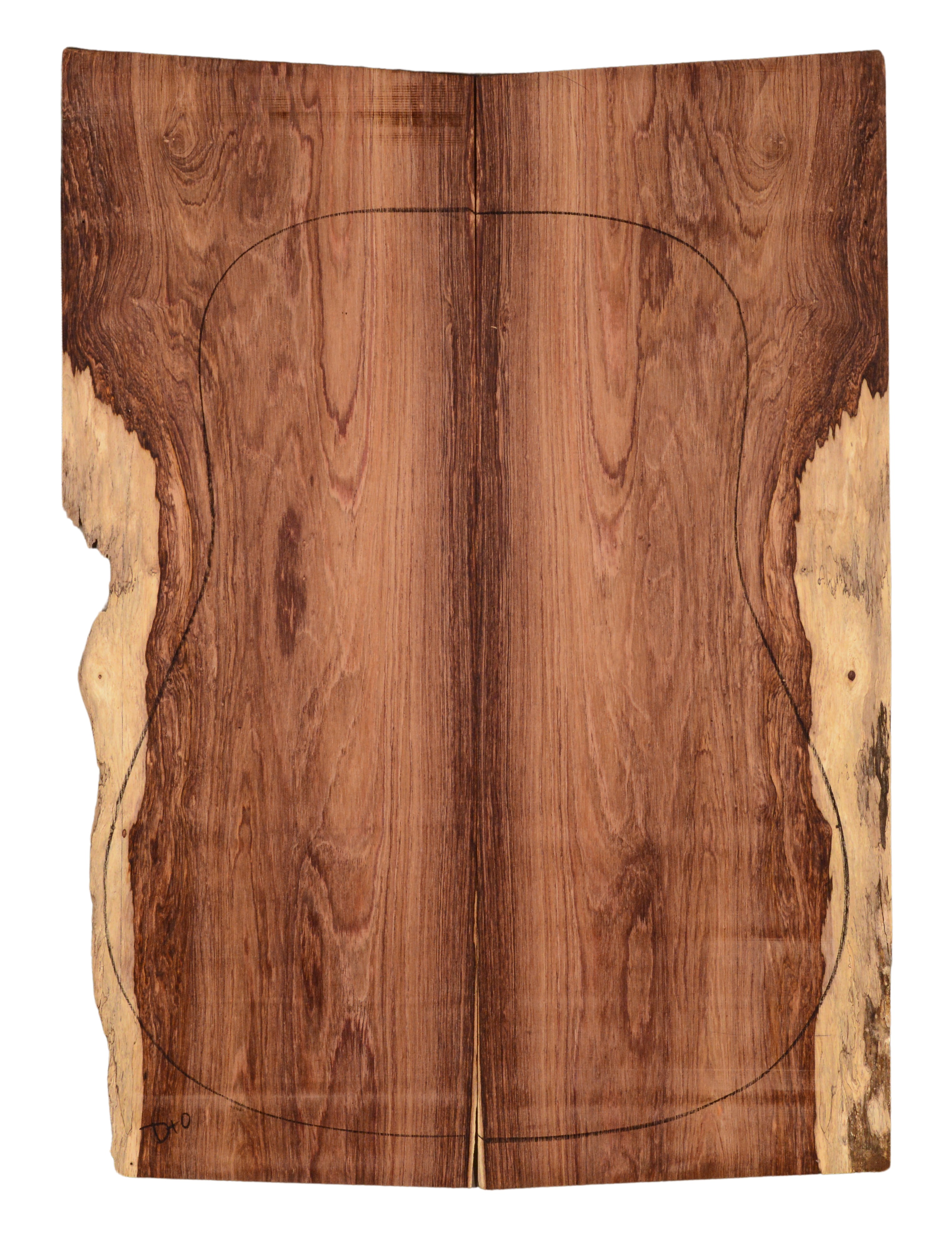 Rosewood (Honduras) GuitarBack2pcATC HONRW1.280
