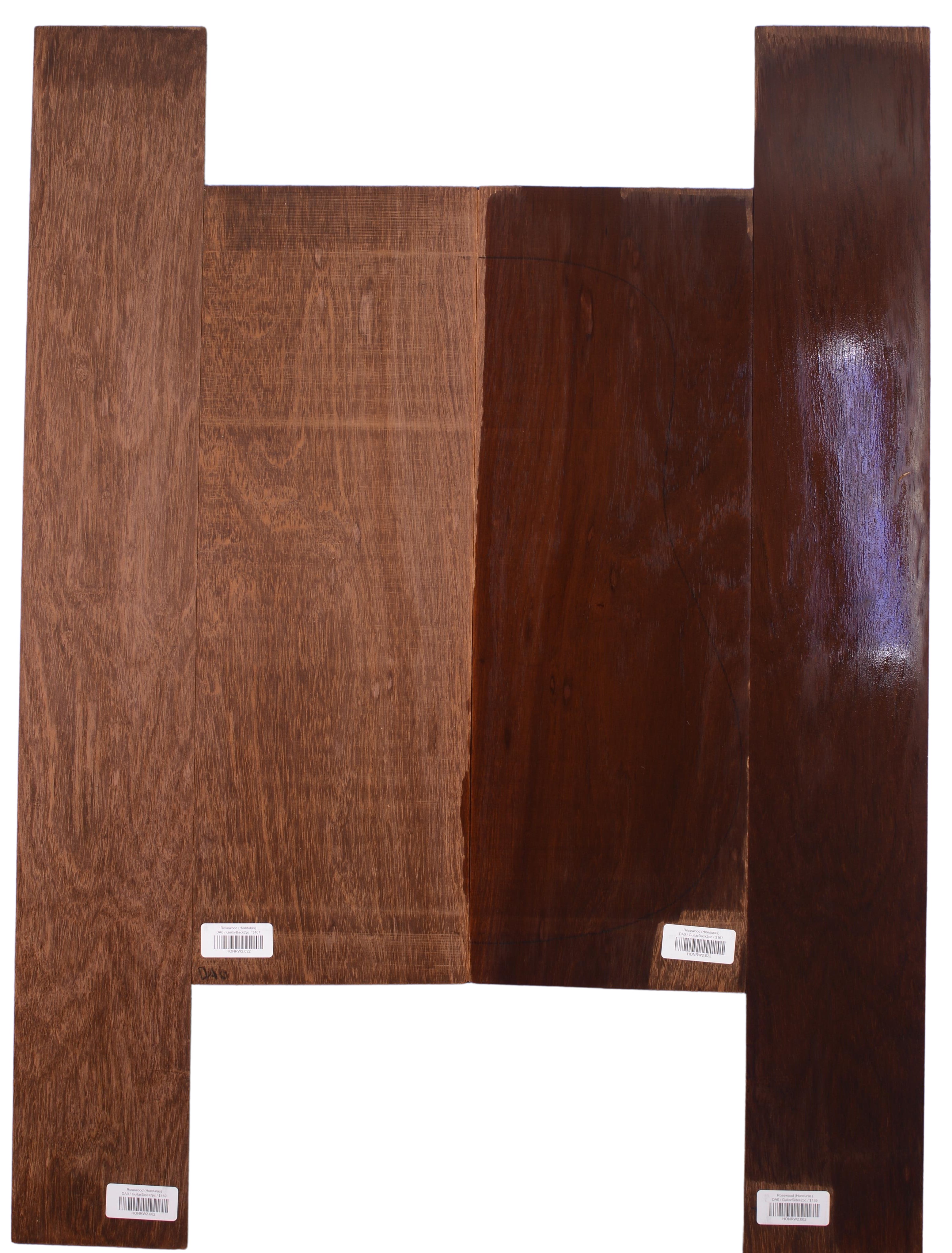Rosewood (Honduras) GuitarSet4pcATC HONRW1.G.935