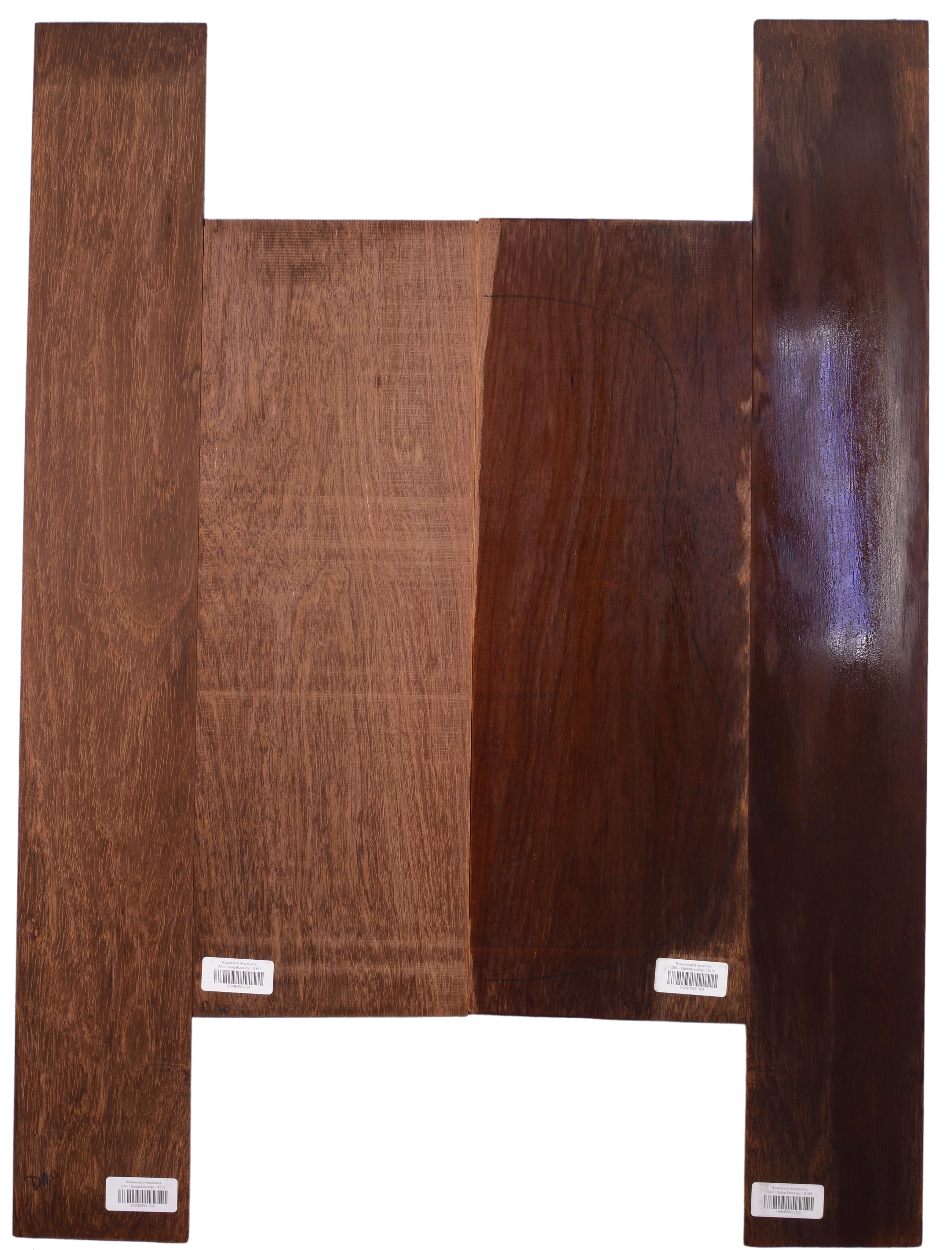 Rosewood (Honduras) GuitarSet4pcATC HONRW1.G.937